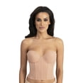 thumbnail image 1 of Dominique Brie Backless Strapless Bridal Bra #6380 – Ultra Low Back, Sweetheart Neckline, Smooth Fit – Lingerie for Women, 1 of 6