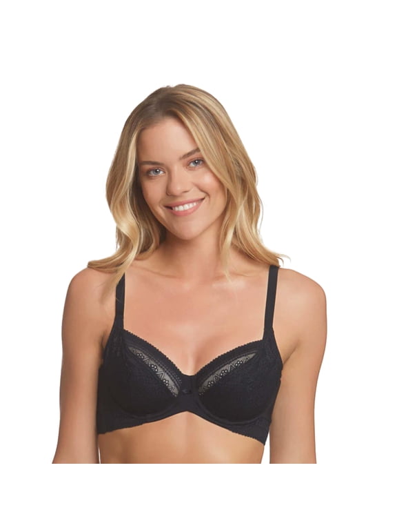 Tessa Full Figure Lace Support Bra #7400 – 3-Part Cup Everyday Bra with Lift, Shape & Comfort - Lingerie for Women