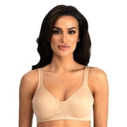 Dominique Women s Jolie Wire-Free Jacquard Soft Cup Minimizer Bra #6018   Seamless Full Figure Bra   Lingerie for Women