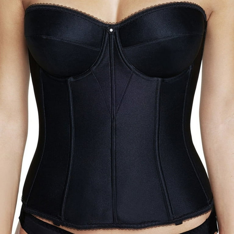 Dominique Women's Backless Strapless Juliette Satin Longline