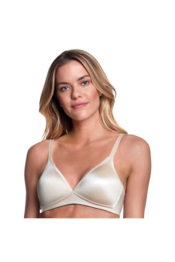 Sara Wire-Free Soft Cup T-Shirt Bra #5400 – Seamless Everyday Comfort Bra with Memory Foam Cups - Lingerie for Women