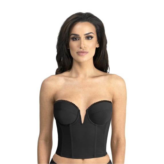 Dominique Valerie Backless Strapless Bra for Women #6390 - V-Wire Plunge, Memory Foam Cups - Lingerie for women