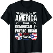 Dominirican Puerto Rico and Republica Dominicana Pride Flag T-Shirt