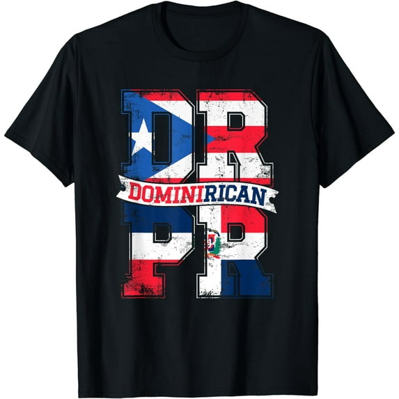 Dominirican Puerto Rico and Republica Dominicana Pride Shirt T-Shirt
