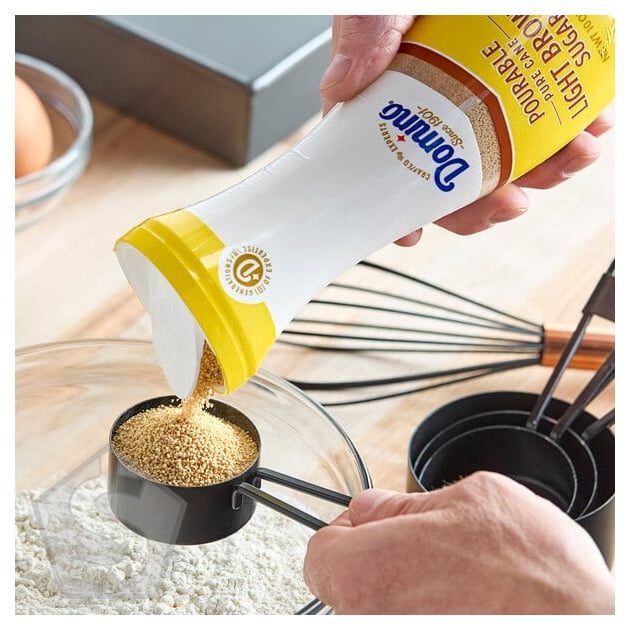 Domino 10 oz. Brown Sugar Pourable Flip-Top Canister - 6/Case
