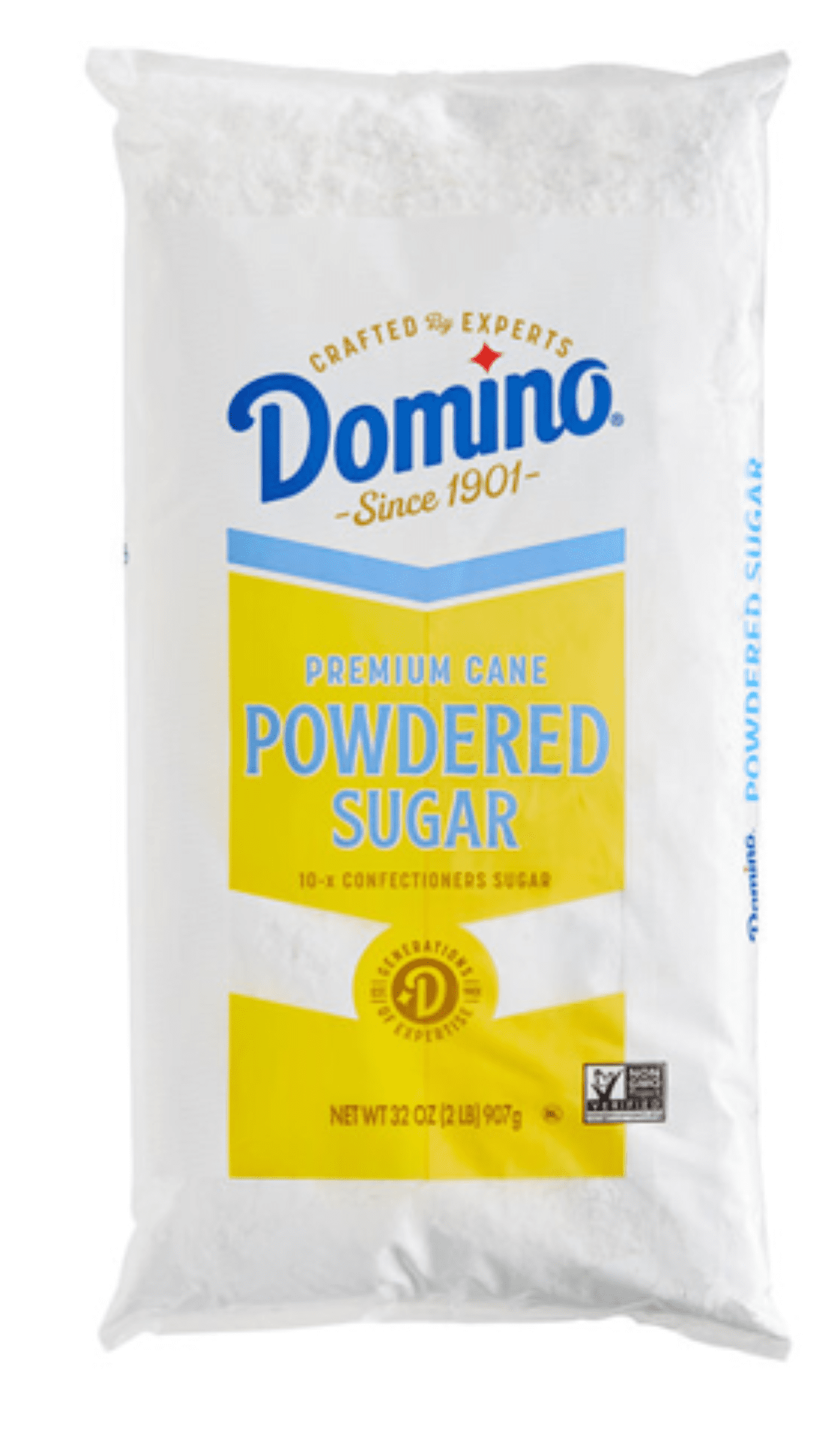Domino 2 lb. 10X Pure Cane Super Fine Confectioners Powdered Sugar ...