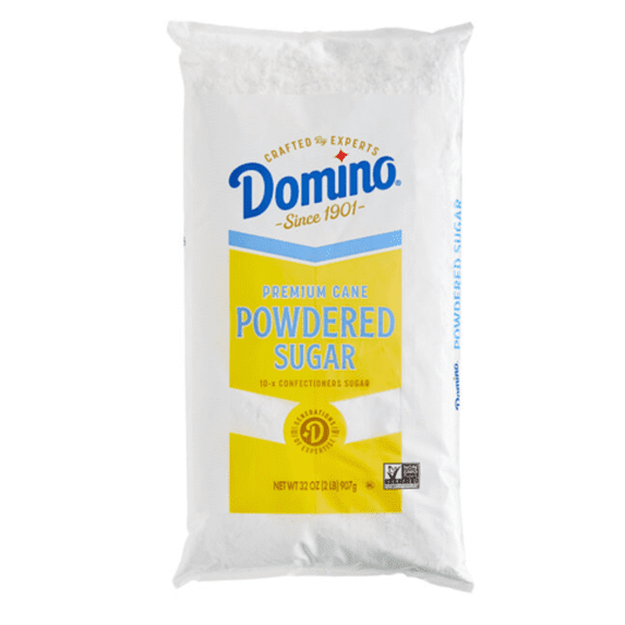 Domino 2 lb. 10X Pure Cane Super Fine Confectioners Powdered Sugar ...