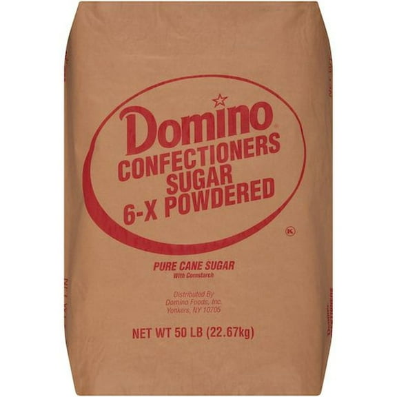 Domino 6X Confection Sugar, 50 Pound -- 1 Each.