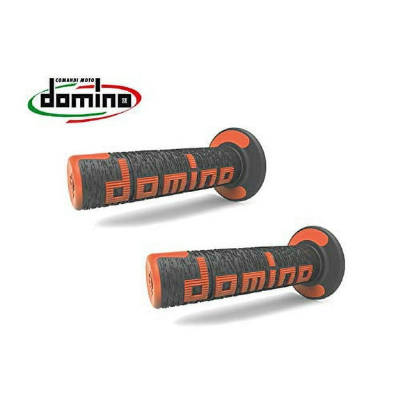 Domino A360 Handlebar Grips | Black/Orange | MX Twist Throttle (A36041C4045A7-0)
