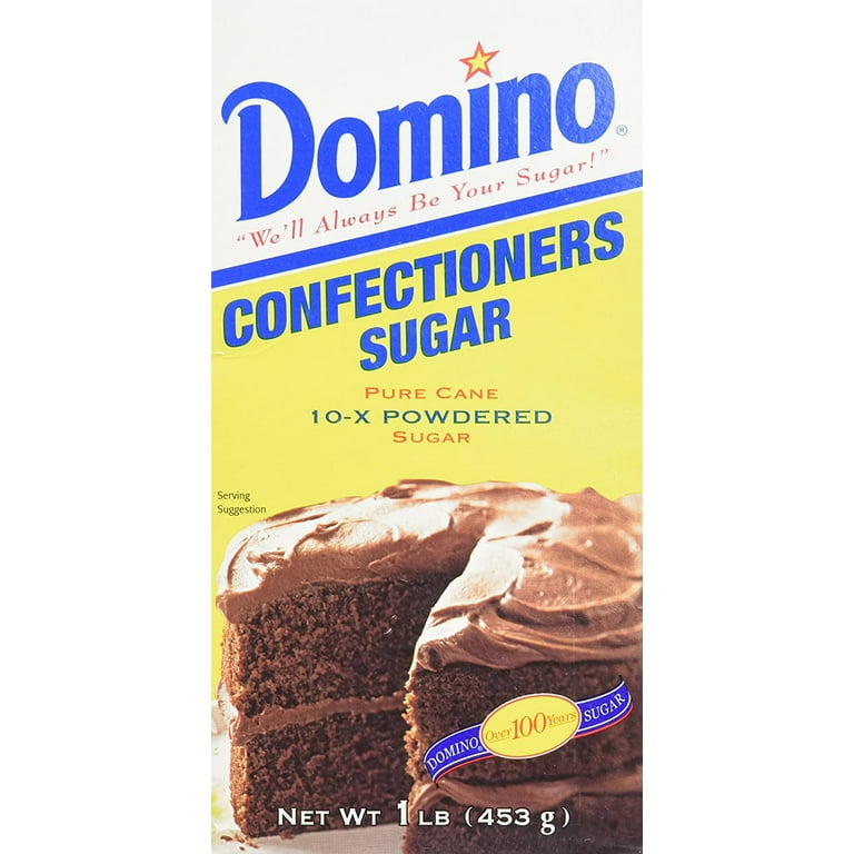 Domino Confectioners 10 x Powdered Sugar 1 Pound Box Pack of 2