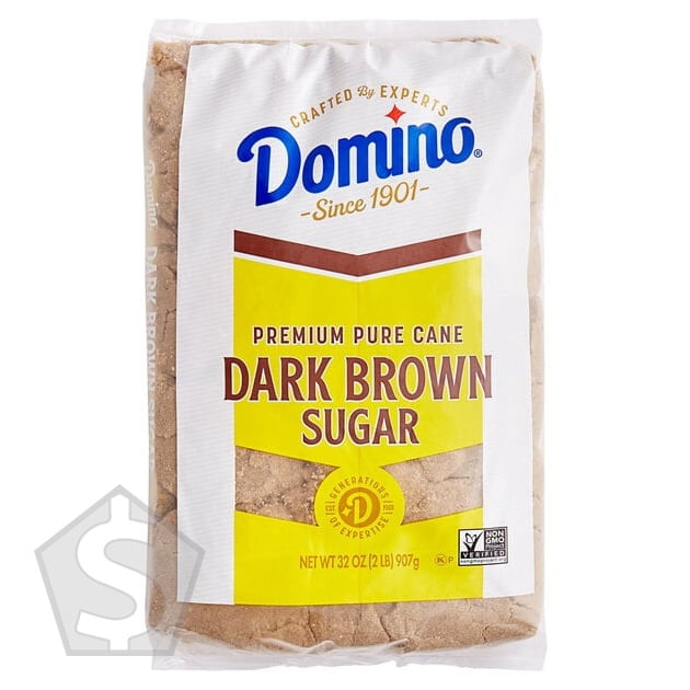 Domino Dark Brown Sugar 2 lb. - 12/Case