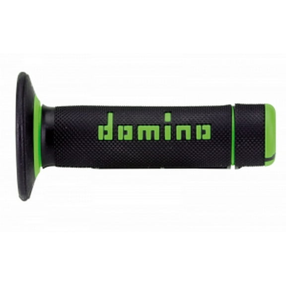 Domino Dually Black/Green Twist Throttle Handlebar Grips (A02041C4440A7-1)