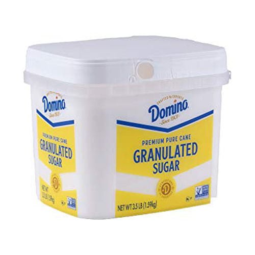 Domino Granulated Pure Cane Sugar, 3.5 LB Easy Baking Tub
