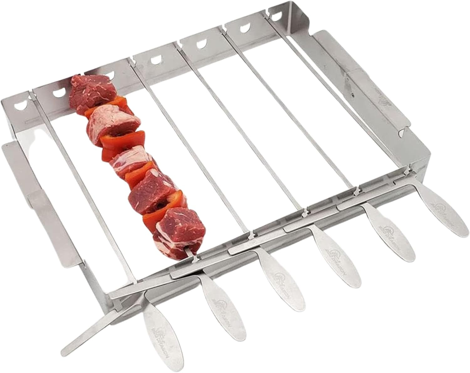Domino Grill Skewers for Outdoor Grill Shish Kabob Racks for Grill Kabob Holder for Grills