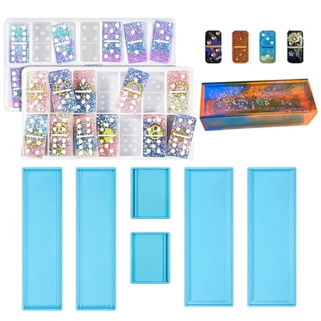 Domino Epoxy Resin Mold Set for DIY Storage Boxes and Resin Crafts