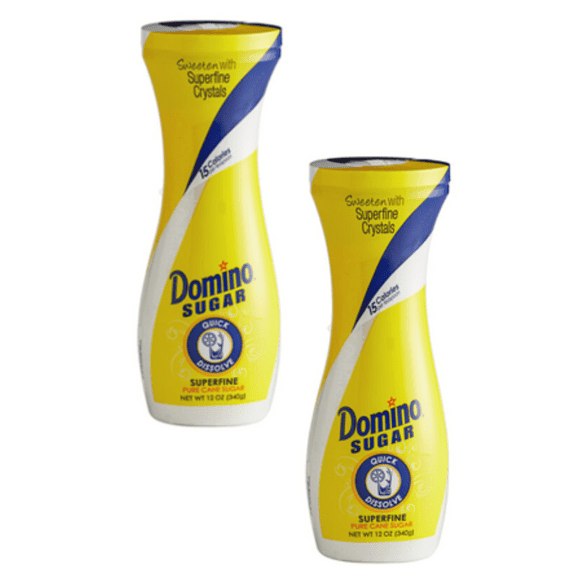 Domino Pourable Pure Cane Sugar, 12 Oz plastic - Pack of 2