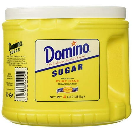 Domino Sugar, Granulated, 4LB Canister