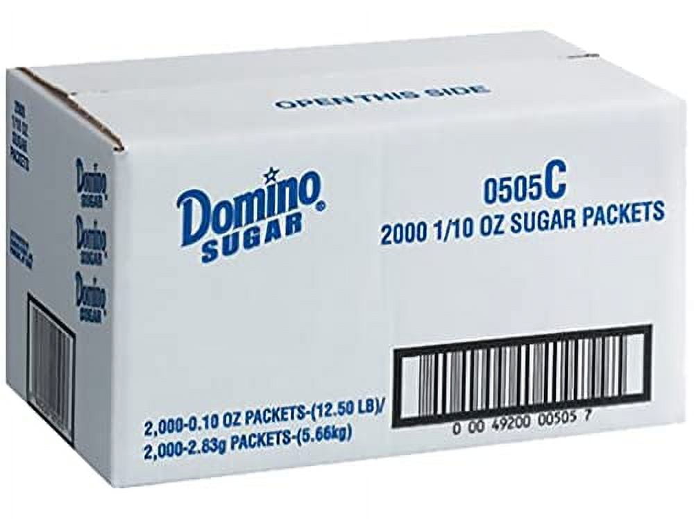 Domino Premium Pure Cane Granulated Sugar Packets, Sweet Box, 2000 ...
