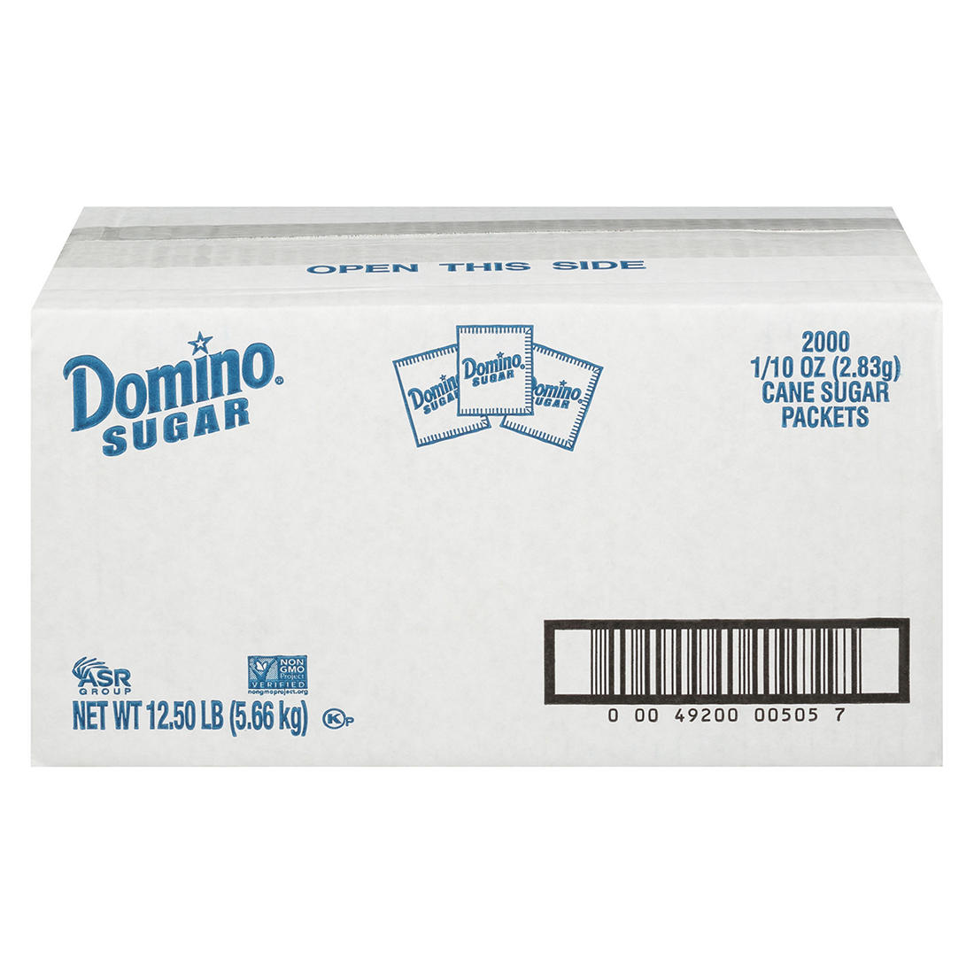 Domino Premium Pure Cane Sugar Packets, (2,000) Count, 1/10 oz