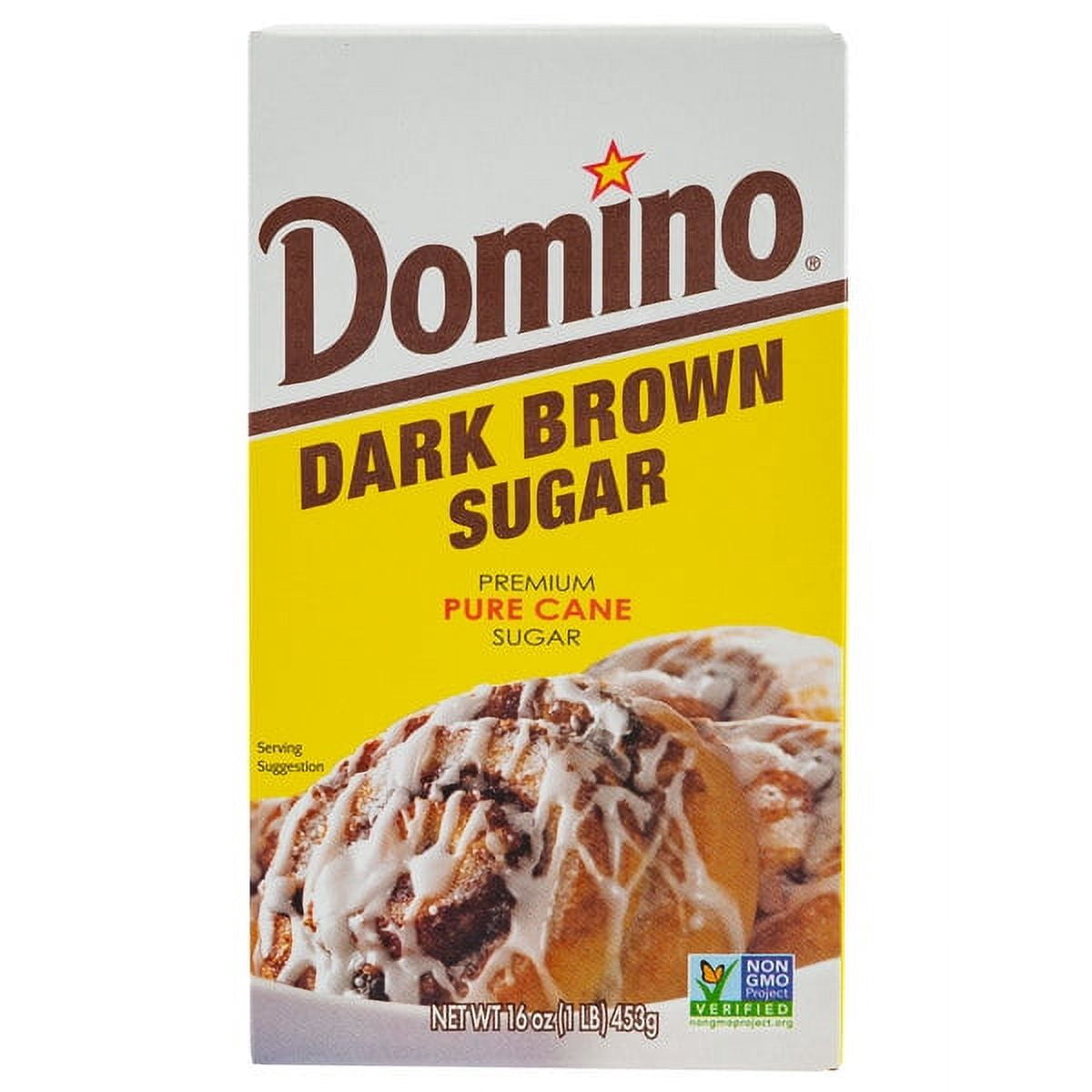 Domino Pure Cane Dark Brown Sugar 1lb (Pack of 1) - Walmart.com