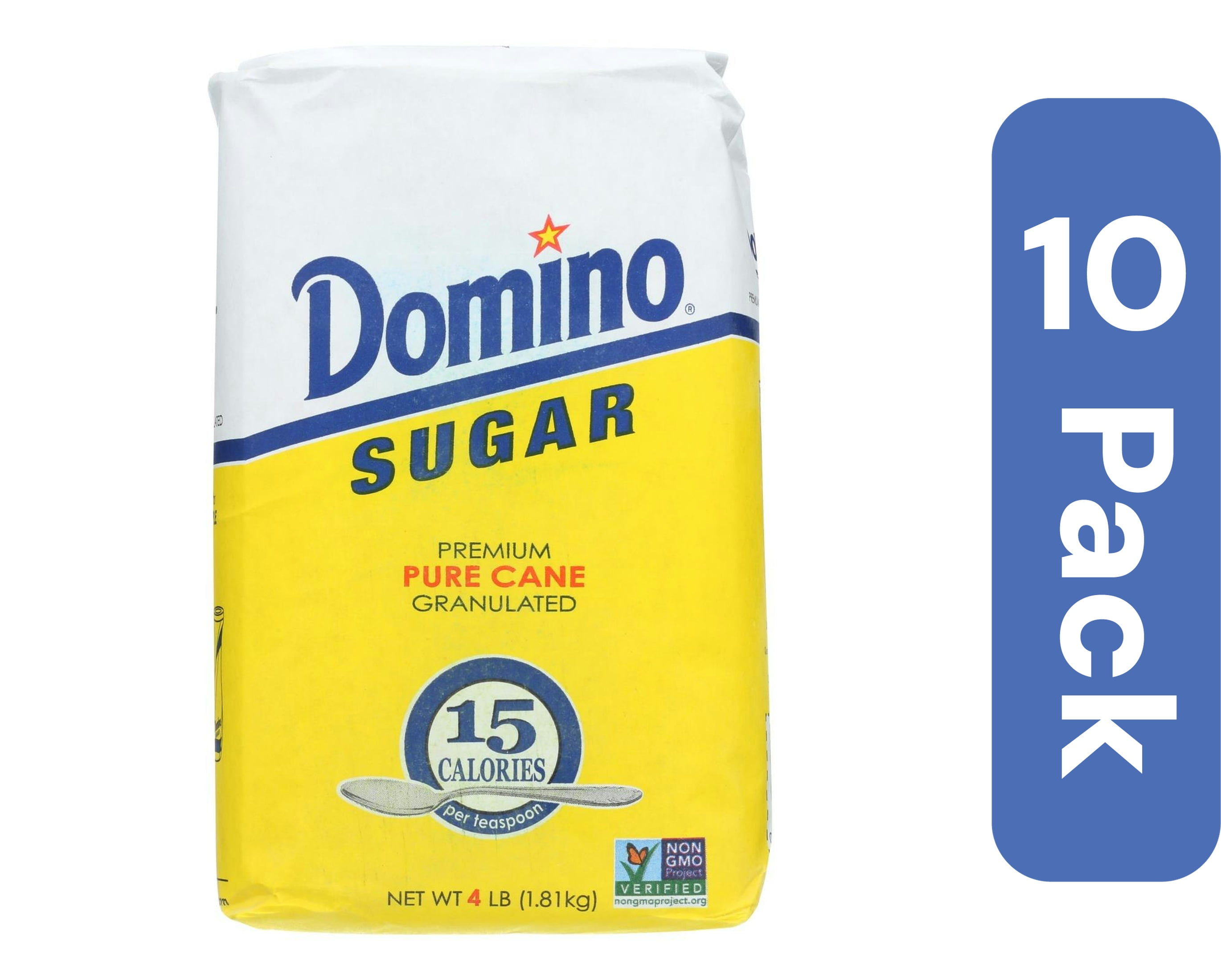 Domino Sugar Granulated 4 lb (Pack Of 10)
