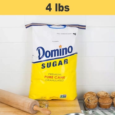 Domino Premium Pure Cane Light Brown Granulated Sugar, 2 lb for Baking ...