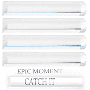 4 PCS Mahjong Line Magnifying Finder, 6.2 x 0.5 in Score Rule Reader with Blue Guiding Line, Acrylic Ruler Compatible with American Mahjong Strategy, Present for Beginners Senior Players at Parties