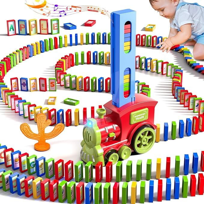 Doloowee Electric Train Set For Kids, Classic Train Set With Tracks