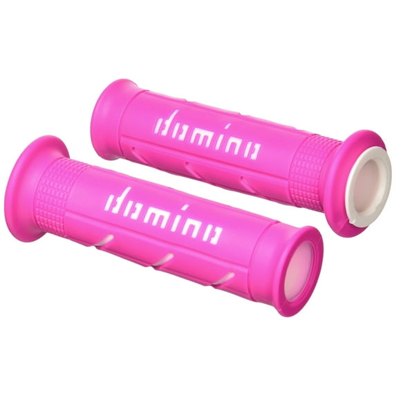 Domino XM2 Handlebar Grips | Twist Throttle | Pink/White (A25041C4643C7-0)