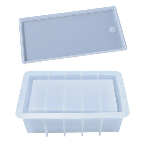 Dominoes Box with Lid Silicone Mold Chess Tissues Napkin Storage Case Resin Mold Jewelry Storage Box Casting Epoxy Mold