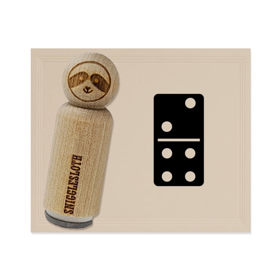 Dominoes Game Tile Rubber Stamp for Scrapbooking Crafting Stamping - Mini 1/2 Inch