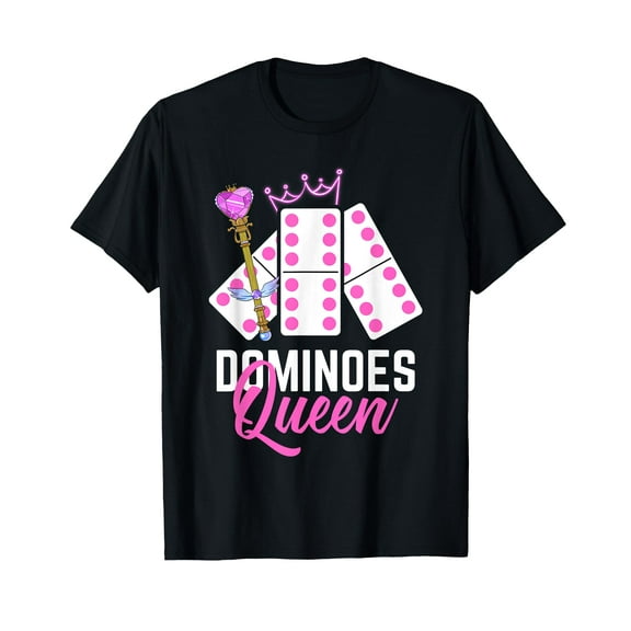 Dominoes Queen Domino Player Dominoes Lover T-Shirt
