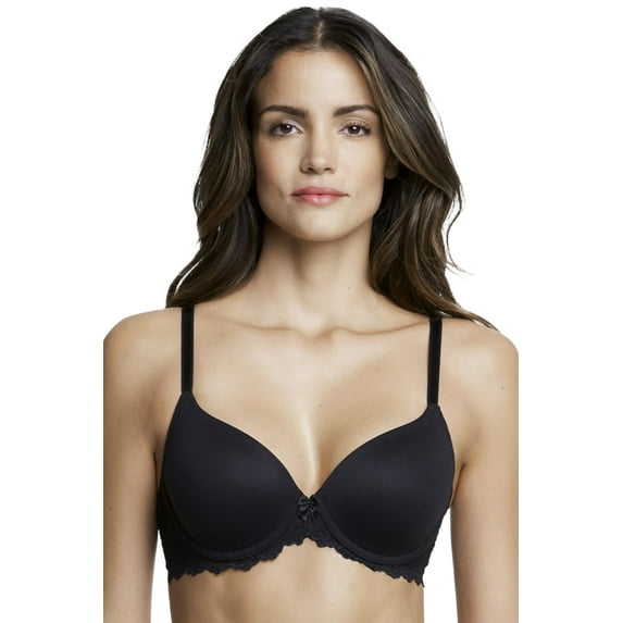 Dominique Lacee Everyday Contour Lace T-Shirt Bra #3501 – Seamless Molded Foam Cups with Lace Band (Lace Wings & Detailing)