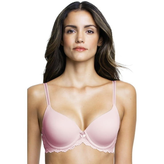 Dominique Lacee Everyday Contour Lace T-Shirt Bra #3501 – Seamless Molded Foam Cups with Lace Band (Lace Wings & Detailing)