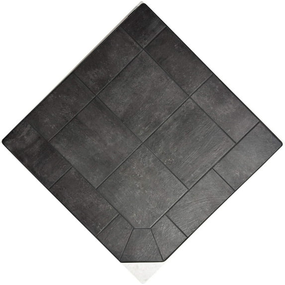 Dominus Heat Corner Hearth Pad - Midnight Black