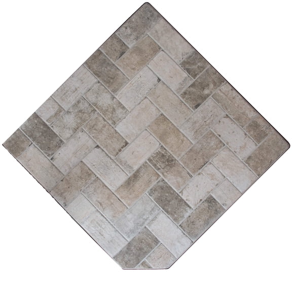 Dominus Heat Corner Hearth Pad - New York Brick
