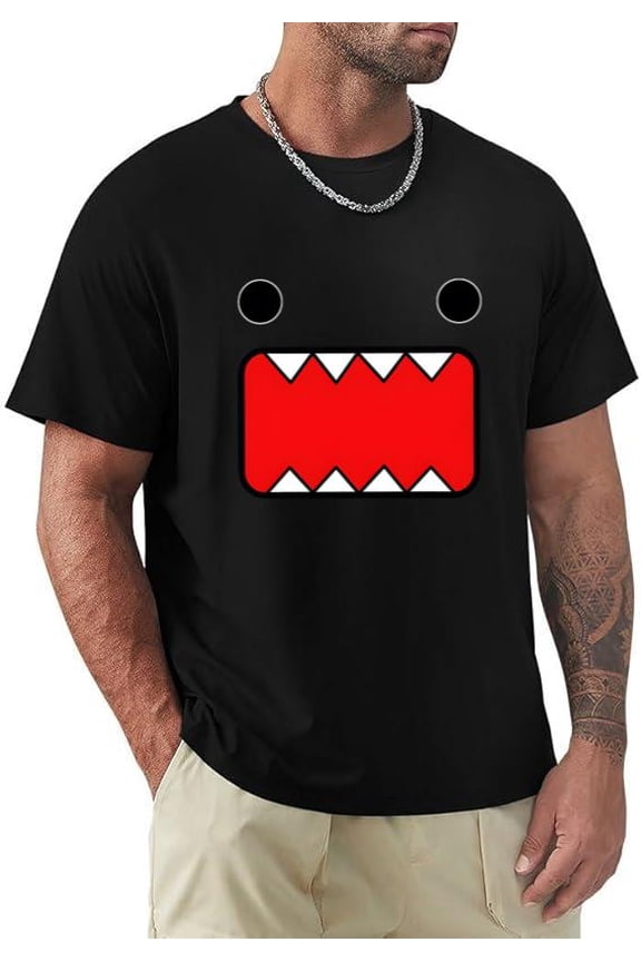 Domo Affliction Grunge Y2K Scene Emo Retro Aesthetic Graphic T-shirt, for men & women, up to size 5XL.