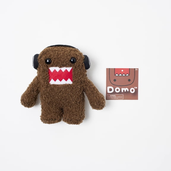 Domo Kun 6.5-Inch Plush – DJ Headphones Edition - Super-Soft Collectible Toy for Kids, Kidults & Nostalgic Fans