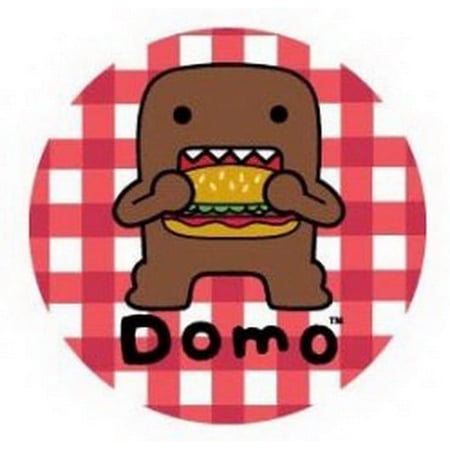 Domo-Kun Eating Food Button DB4280