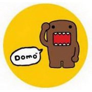 Domo-Kun Saluting Button DB3827