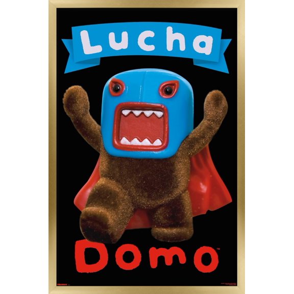Domo - Lucha Libre Power Wall Poster, 22.375" x 34" Framed