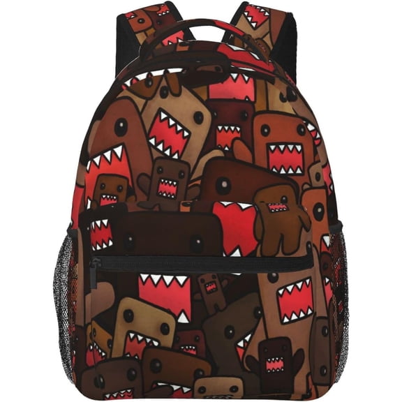 Domokun Cartoon Anime Backpack Cartoon Backpack Fan Merchandise Gift Travel Backpack Hiking