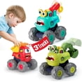 thumbnail image 1 of Domolli Toy Cars for 1 Year Old Boy Gifts Monster Trucks Boys Toys for 1 2 3 4 5 Year Old Boys Girls Toddler Car Toy Trucks Baby Boy Toys 12-60 Months Pull Back Cars for Toddlers 1-3 Birthday Gift, 1 of 8