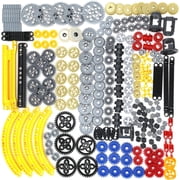 Domoni Technical Parts Gear Set for Lego Kits, 235 Pieces Car Gear Rack Driving Clutch Differential Building Blocks Set - Compatible with Major Brands
