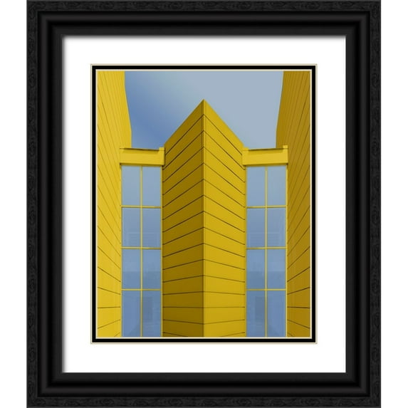 Domont, Jois 15x18 Black Ornate Wood Framed with Double Matting Museum Art Print Titled - Symmetries