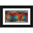 thumbnail image 1 of Domont, Jois 18x11 Black Ornate Wood Framed with Double Matting Museum Art Print Titled - Abstract Mural, 1 of 4