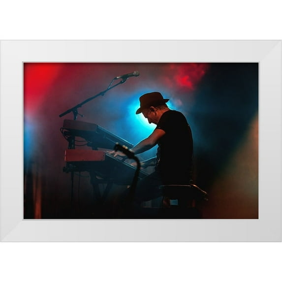 Domont, Jois 32x23 White Modern Wood Framed Museum Art Print Titled - Jaime De Burgos-Jarabe De Palo