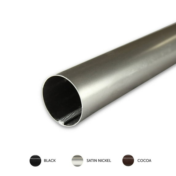 Domovina 1.5" Decorative Pole 8 feet long-Color:Satin Nickel