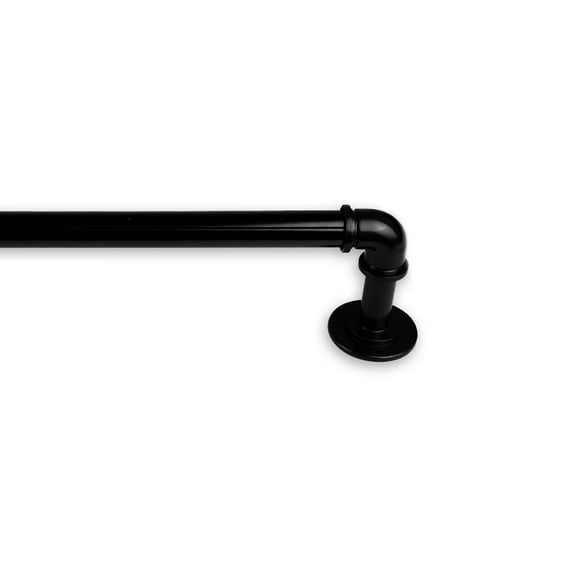 Domovina 1" Industrial Pipe Design Adjustable Pole-Color:Antique Brass,Size:48"-84"