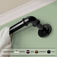 thumbnail image 1 of Domovina 1" Industrial Pipe Design Adjustable Pole-Color:Black,Size:28"-48", 1 of 4